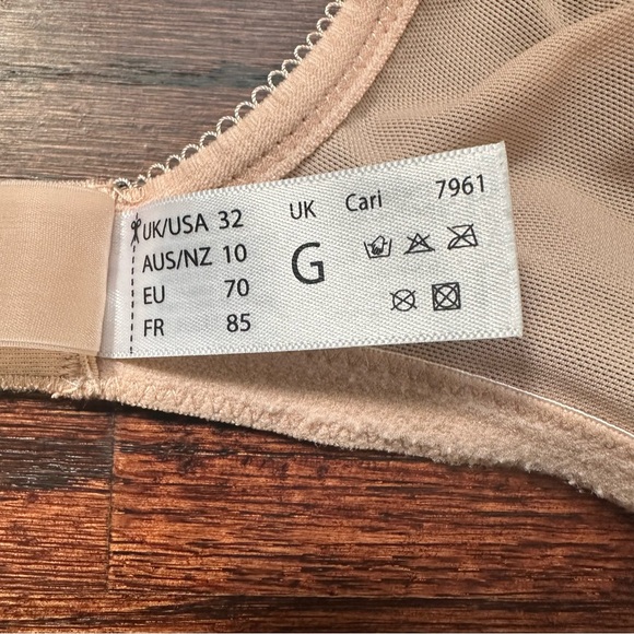 Like New Panache Cari underwire t-shirt bra, size 32G nude - Picture 8 of 12